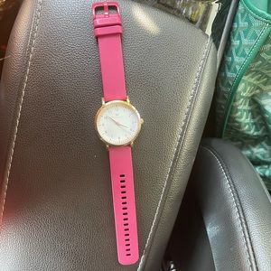 Wristology Rose Gold Watch with Pink Rubber Strap